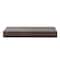 Small Black Rustic Embossed Wood Floating Wall Shelf